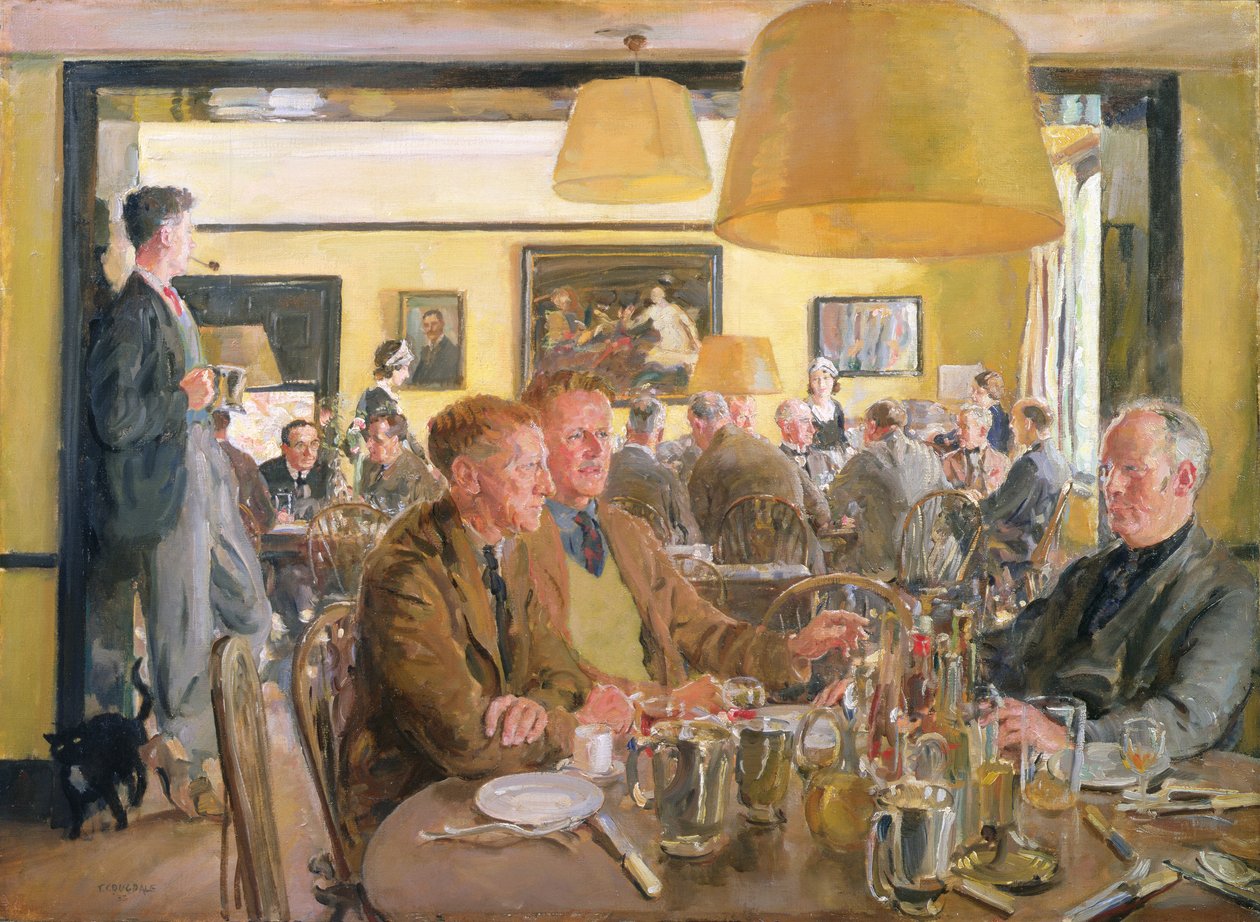 Mittagessen im Chelsea Arts Club von Thomas Cantrell Dugdale