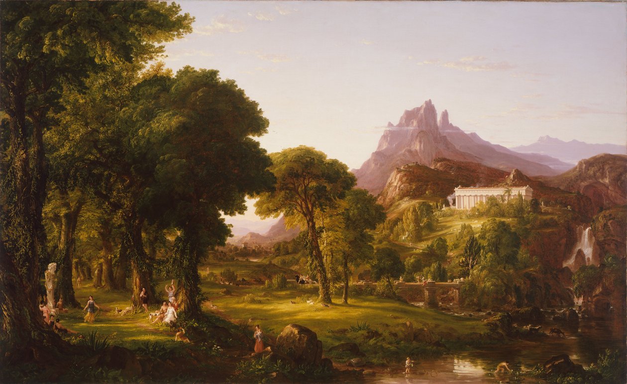 Traum von Arkadien von Thomas Cole