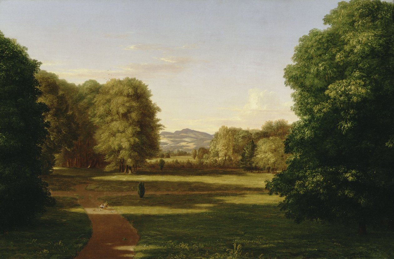 Gärten des Herrenhauses Van Rensselaer von Thomas Cole
