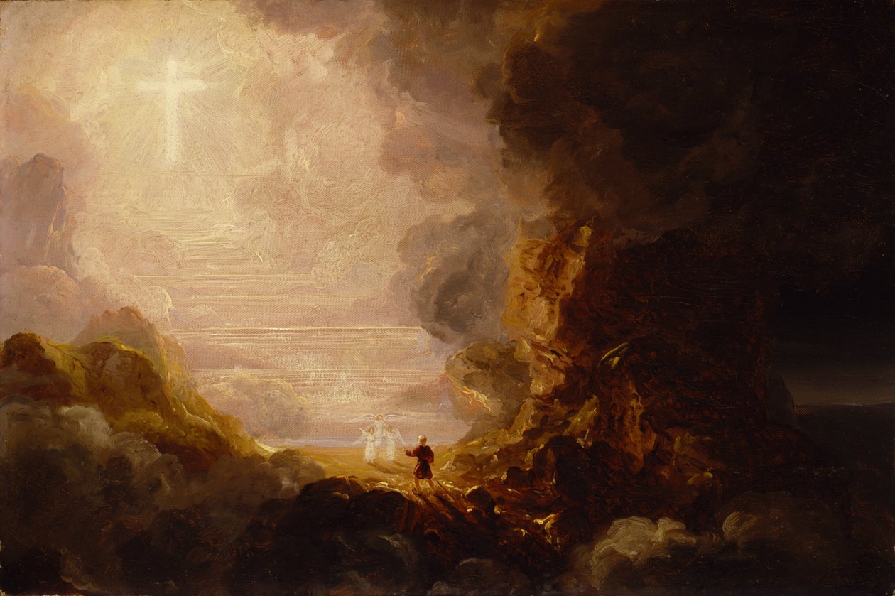 Der Pilger des Kreuzes am Ende seiner Reise, ca. 1846-48 von Thomas Cole