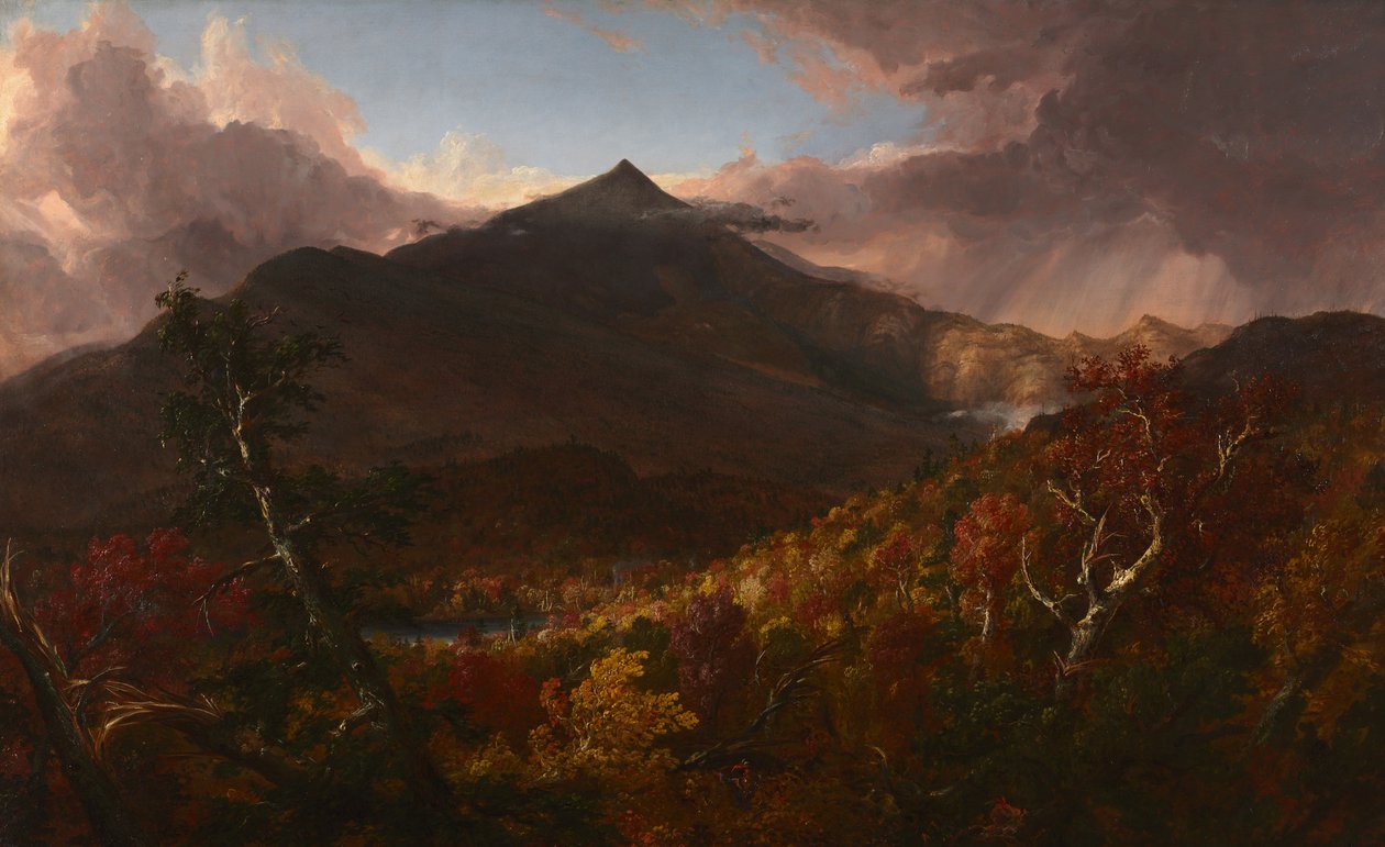 Blick auf den Schroon Mountain, Essex County, New York, nach einem Sturm von Thomas Cole