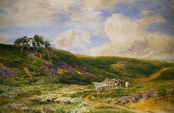 Landschaft mit Karren von Thomas Collier