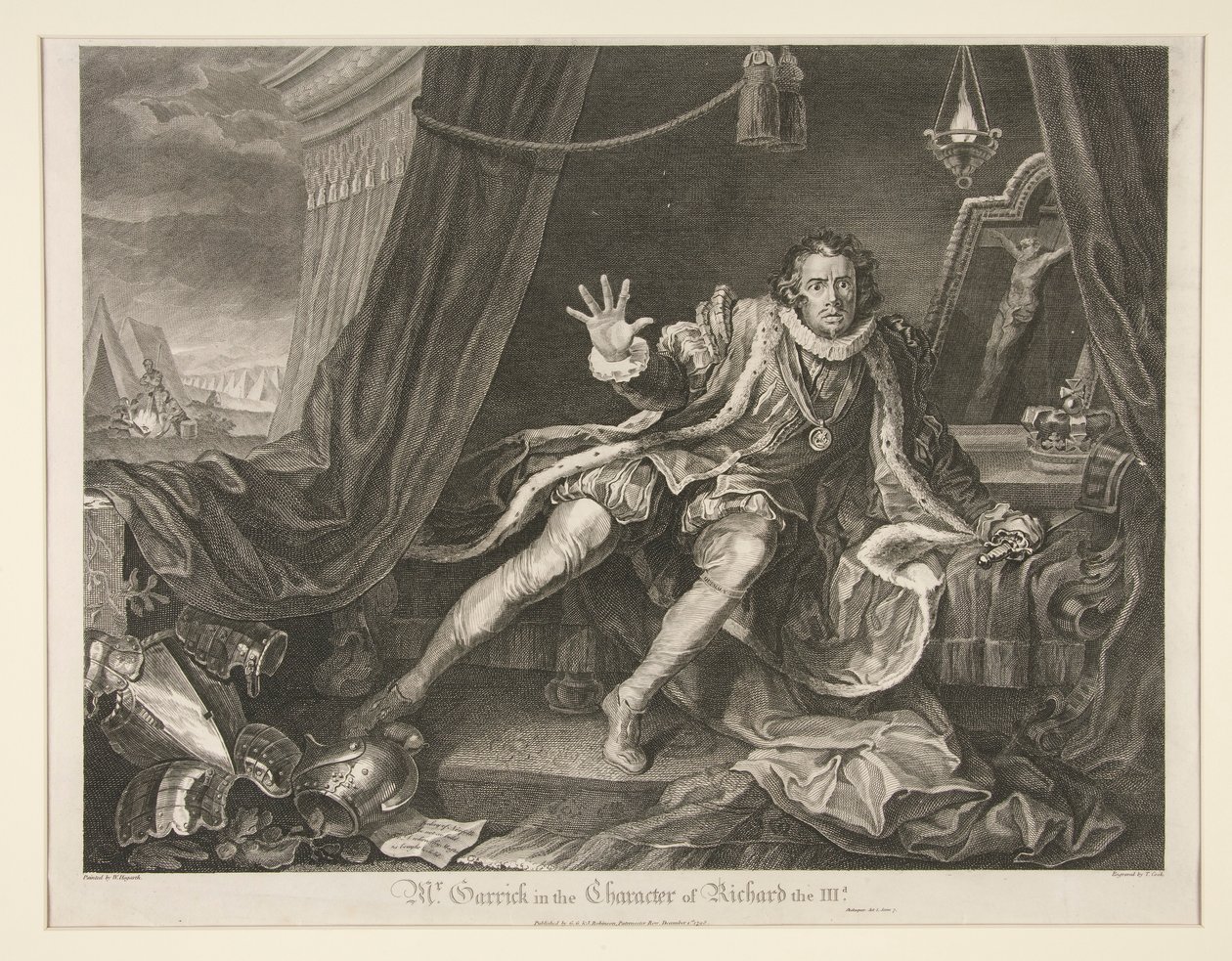 Mr. Garrick in der Rolle von Richard III von Thomas Cook