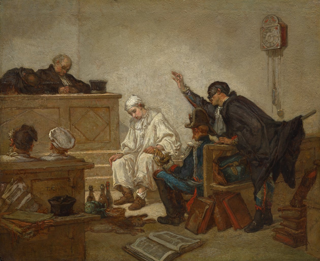 Pierrot im Strafgericht von Thomas Couture