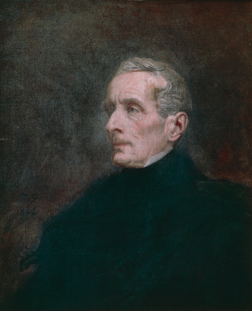Porträt von Alphonse de Lamartine von Thomas Couture