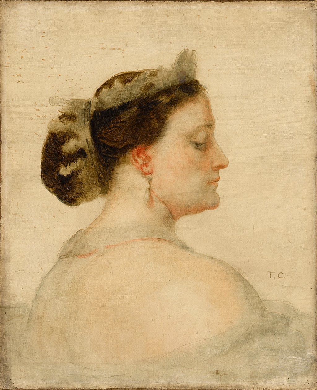 Porträt von Mathilde Bonaparte 1820-1904, französische Prinzessin von Thomas Couture