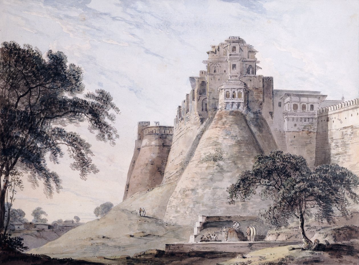 Ansicht der Festung, Jaunpur, Uttar Pradesh von Thomas Daniell