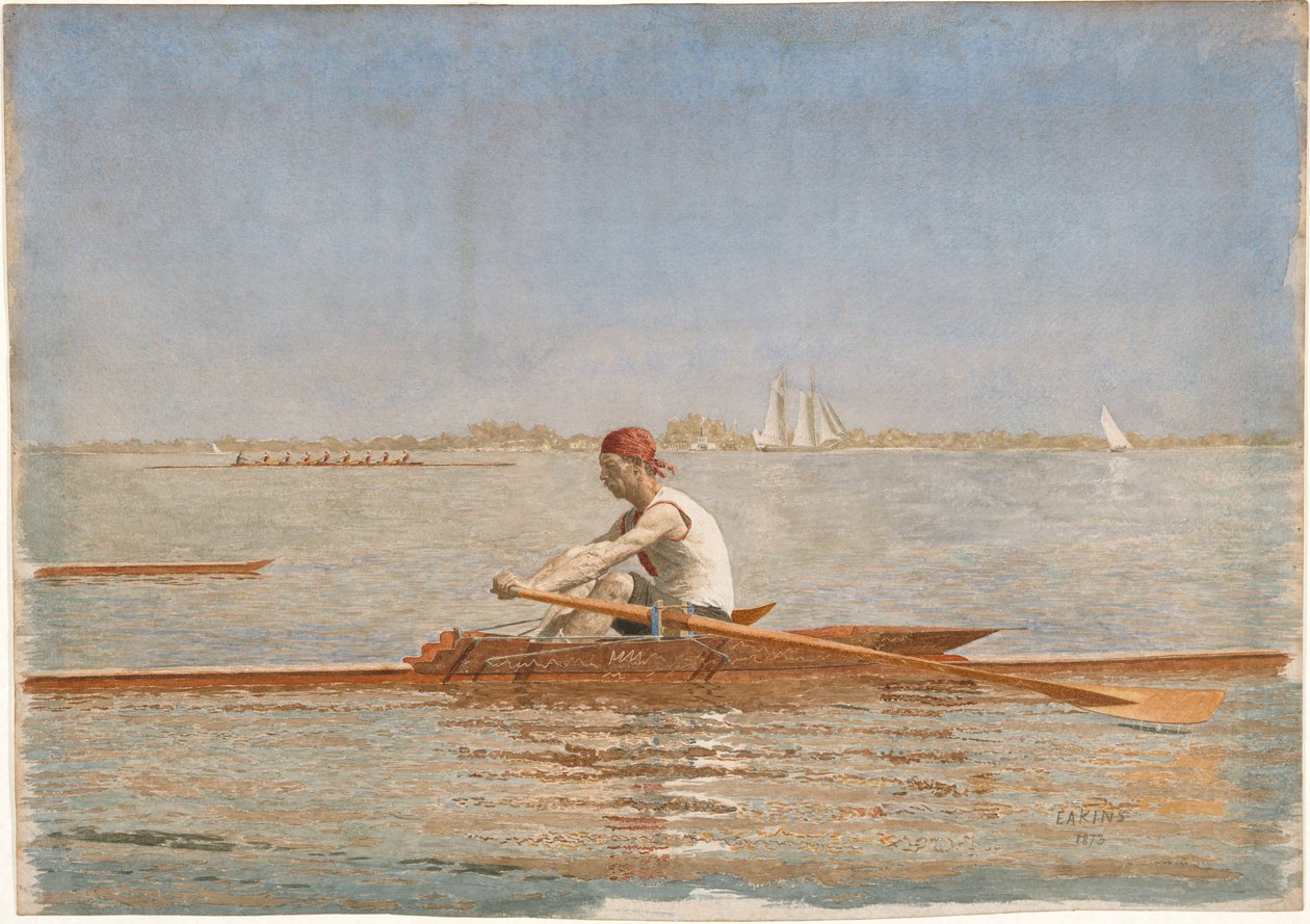John Biglin in einem Einerruder von Thomas Eakins