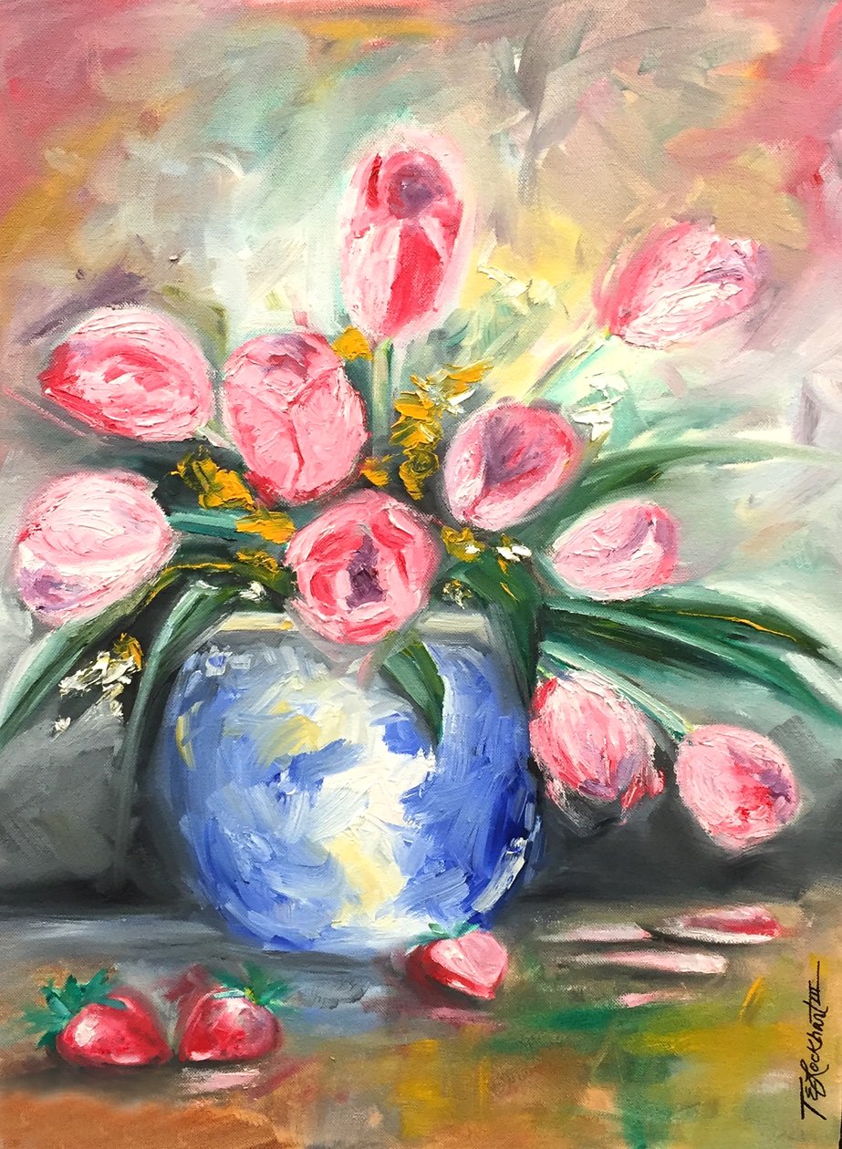 Tulpen-Sonnenaufgang, 2014 von Thomas Elias Lockhart