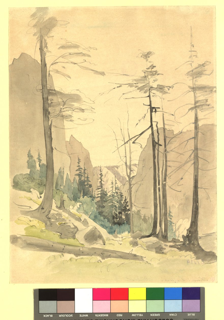 Gebirgslandschaft - Studie von Thomas Ender