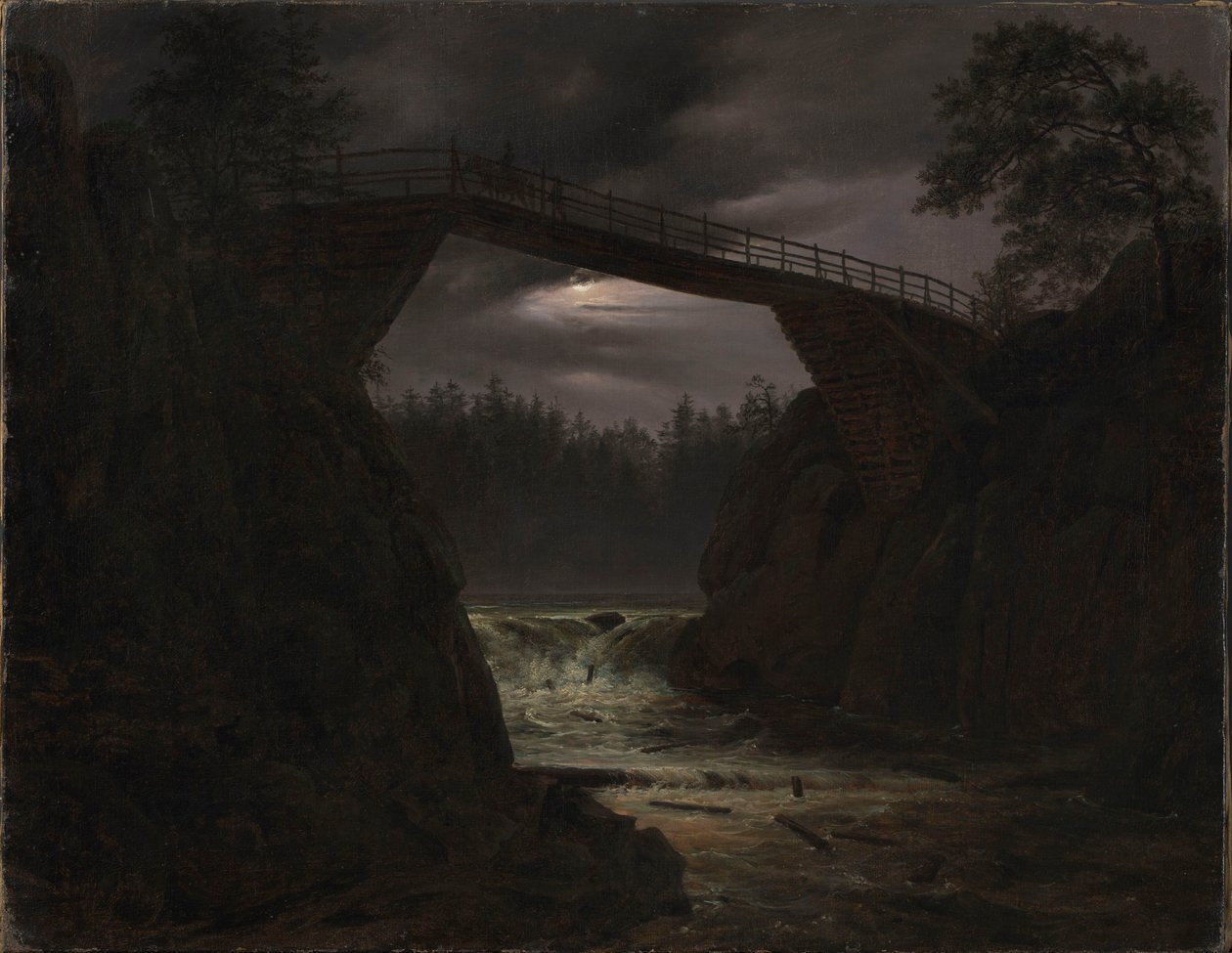 Die Brücke von Hauge außerhalb von Arendal von Thomas Fearnley