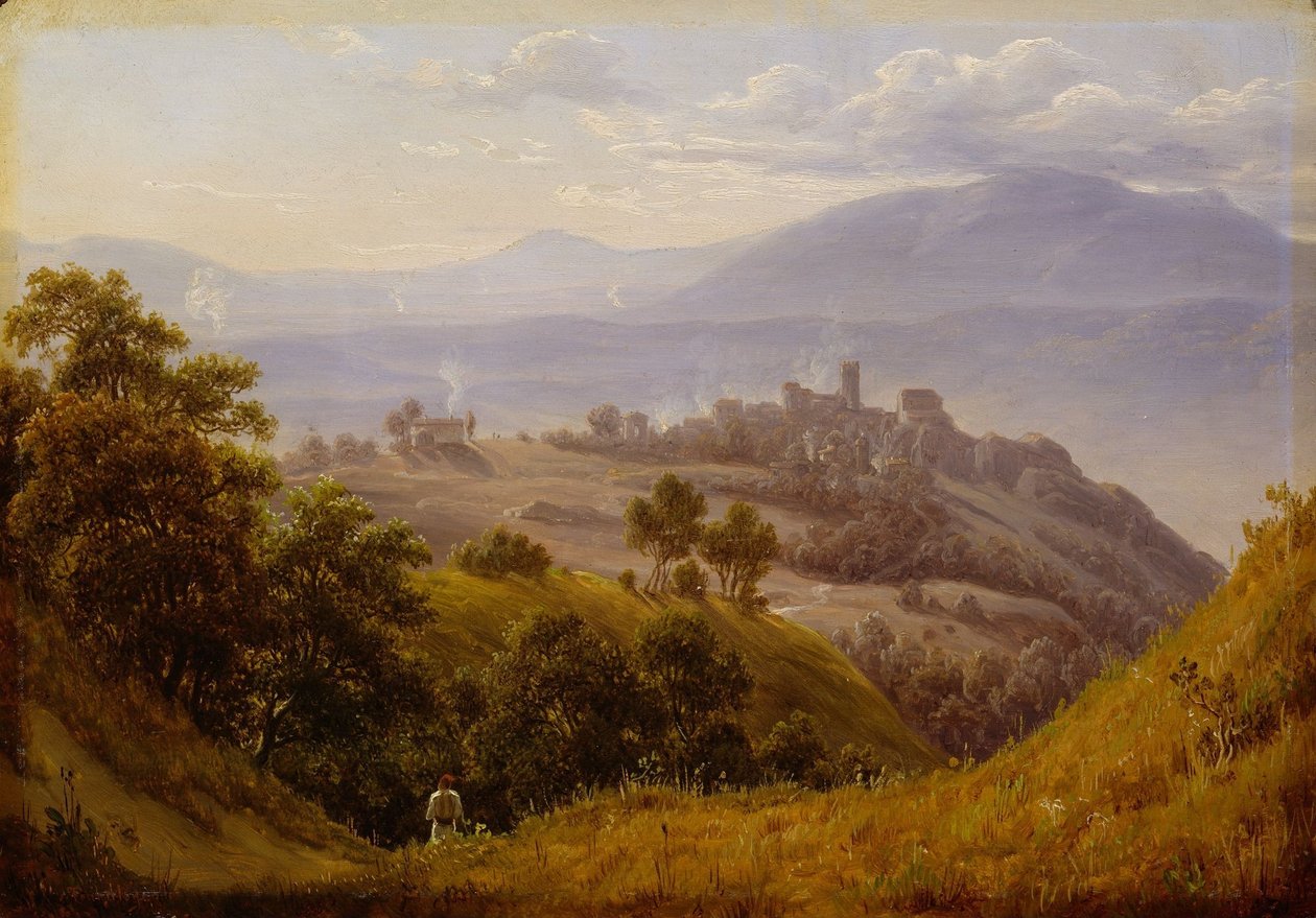 Ansicht von Olevano von Thomas Fearnley