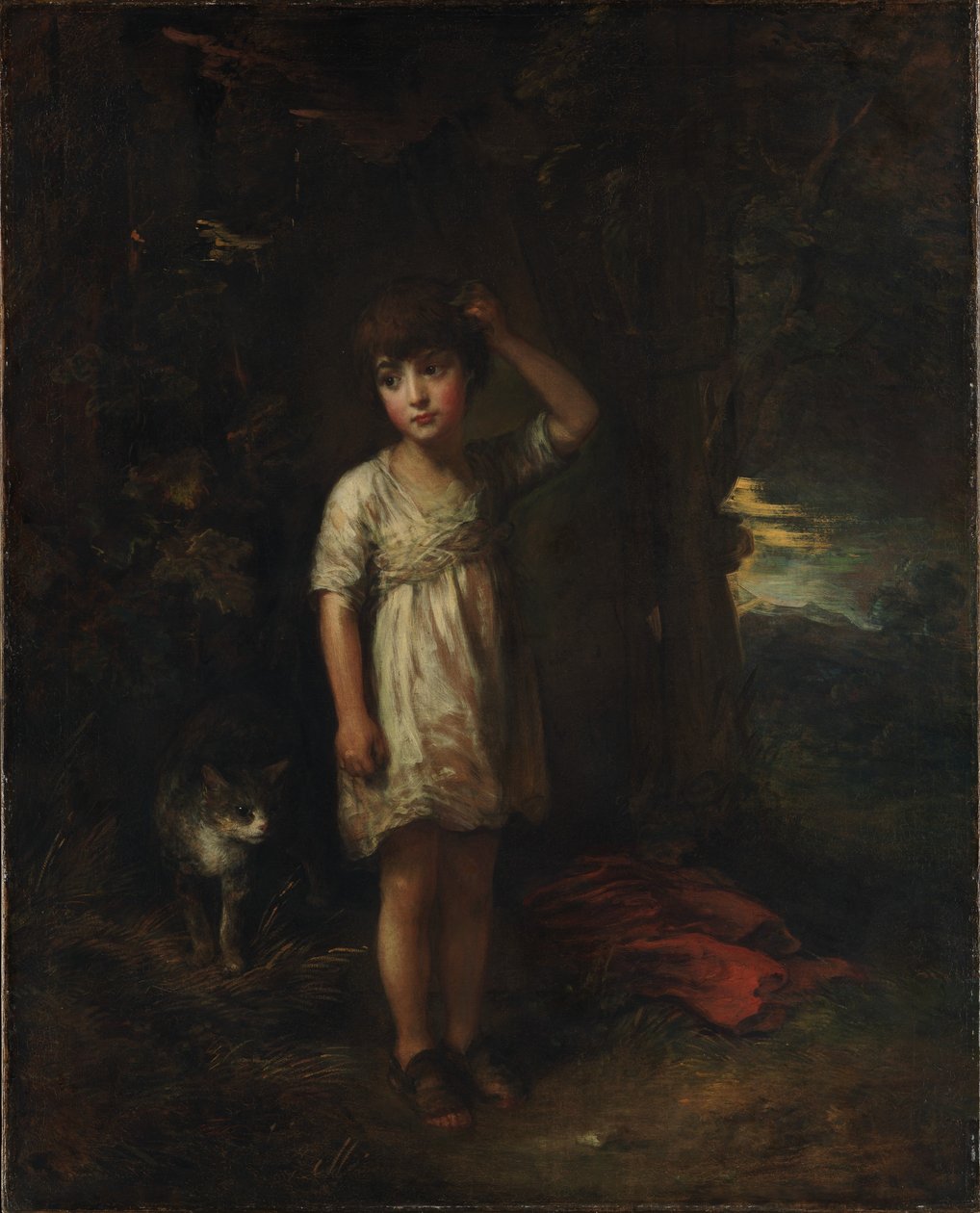 Ein Junge mit einer Katze — Morgen von Thomas Gainsborough
