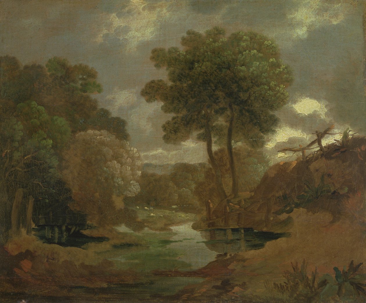 Ein Teich im Wald, 1750 von Thomas Gainsborough