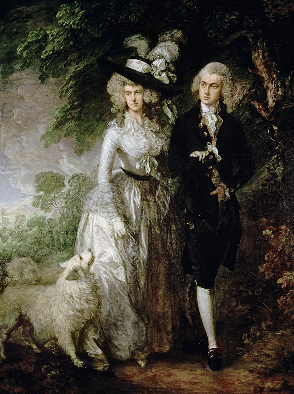 Herr und Frau William Hallett (Der Morgenspaziergang), ca. 1785 von Thomas Gainsborough