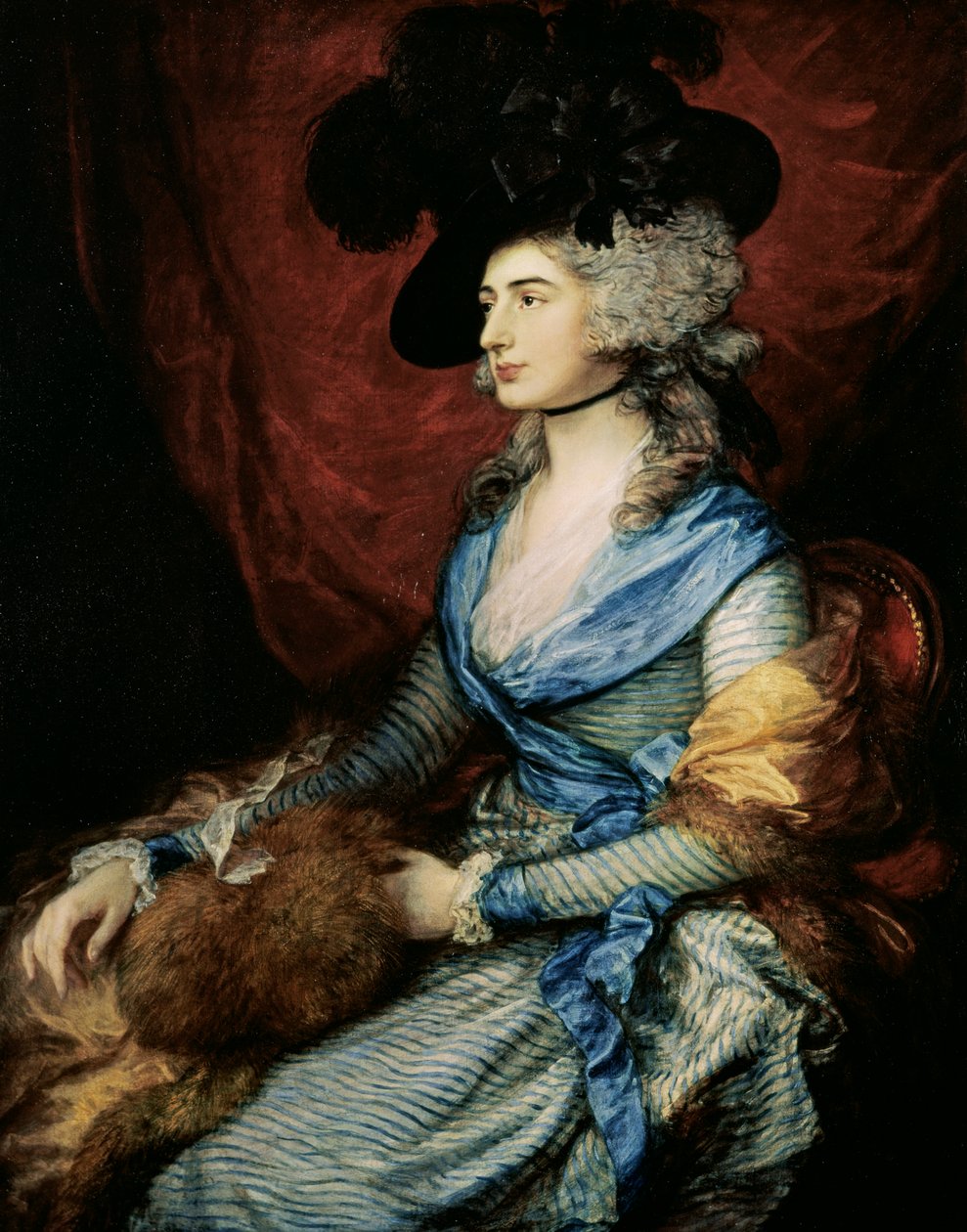 Mrs. Sarah Siddons, die Schauspielerin (1755-1831), 1785 von Thomas Gainsborough