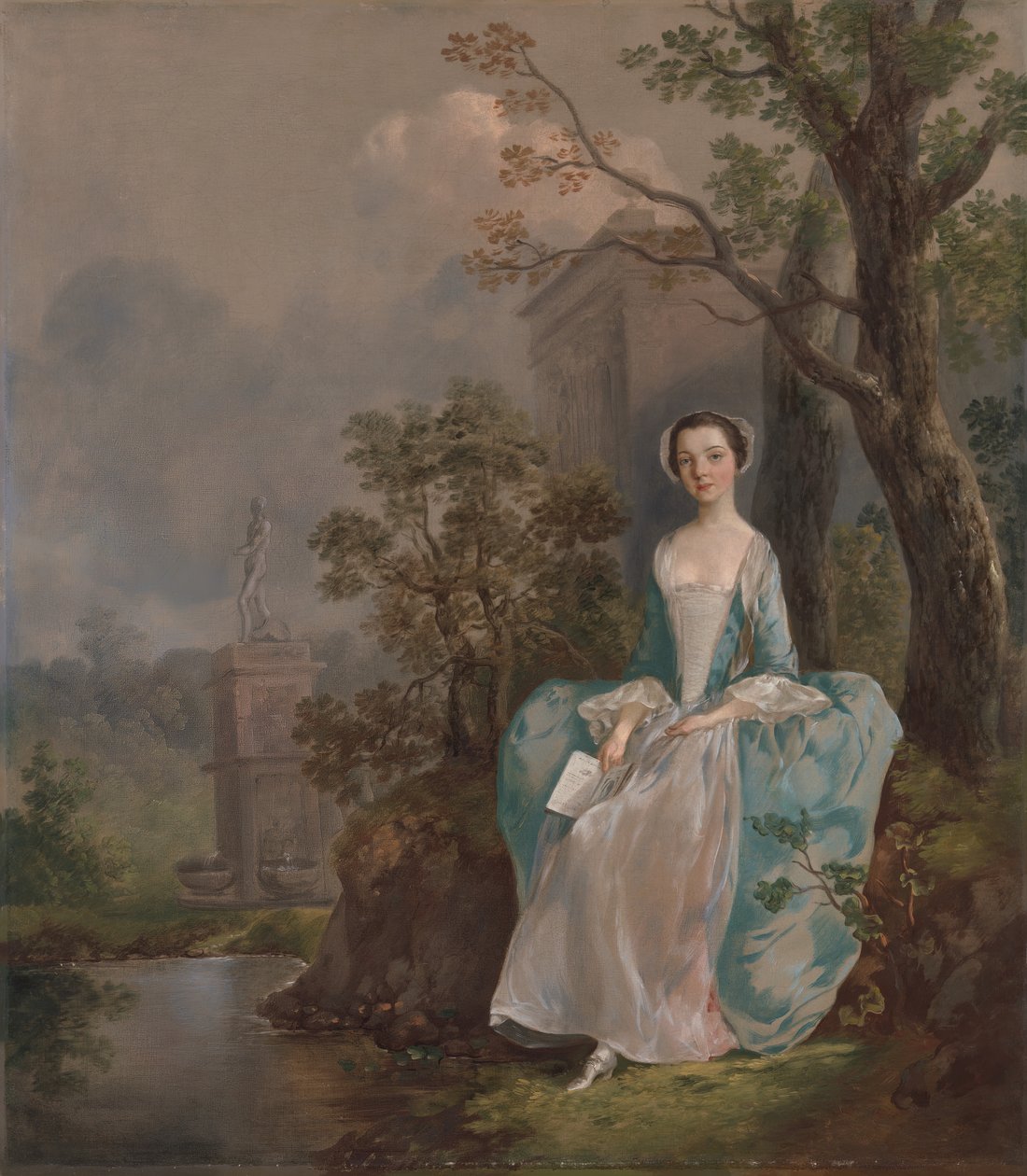 Porträt einer Frau, um 1750 von Thomas Gainsborough