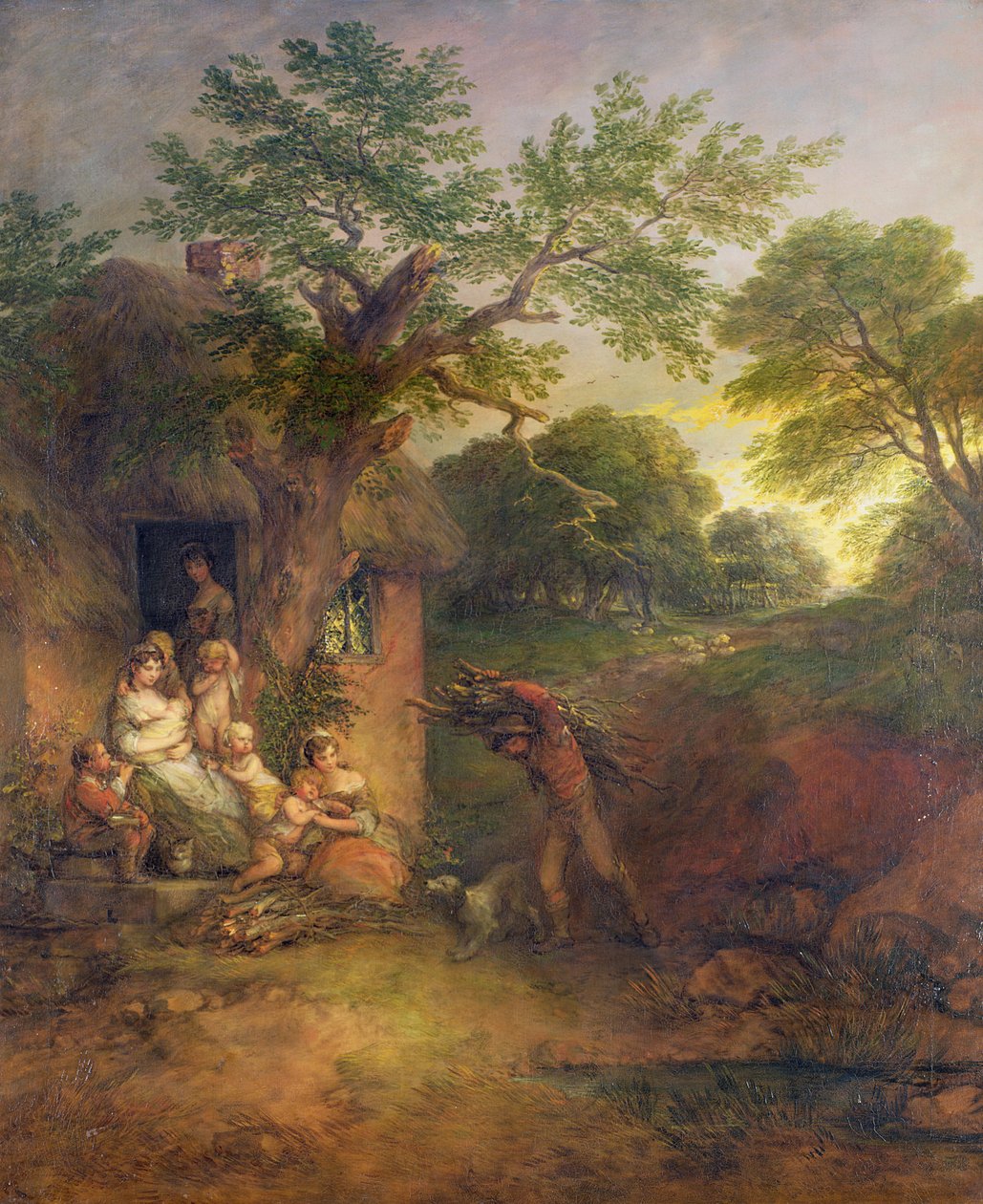 Haus des Holzfällers, ca. 1780 von Thomas Gainsborough