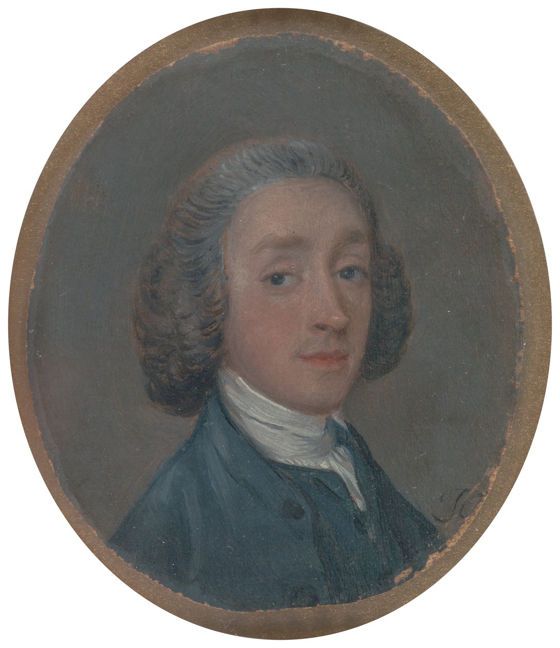 Porträt eines jungen Mannes mit gepuderter Frisur von Thomas Gainsborough RA