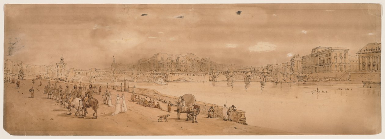 Eine Auswahl von zwanzig der malerischsten Ansichten in Paris, 1802 von Thomas Girtin