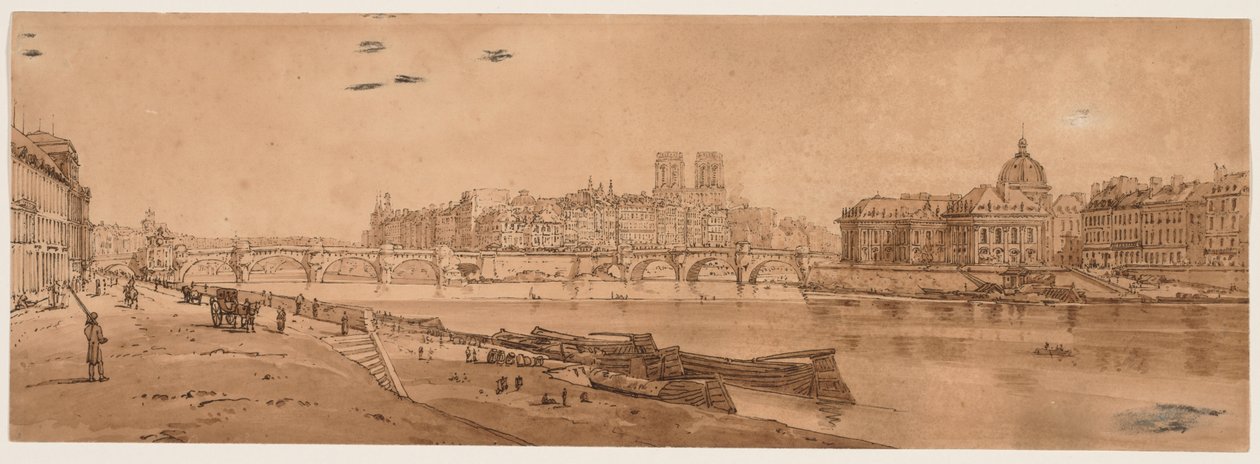 Eine Auswahl von zwanzig der malerischsten Ansichten von Paris, 1802 von Thomas Girtin