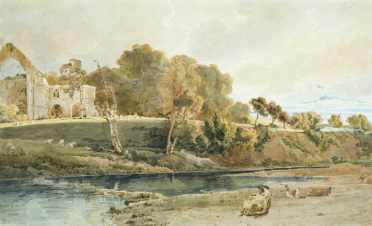 Bolton Abbey, Yorkshire von Thomas Girtin