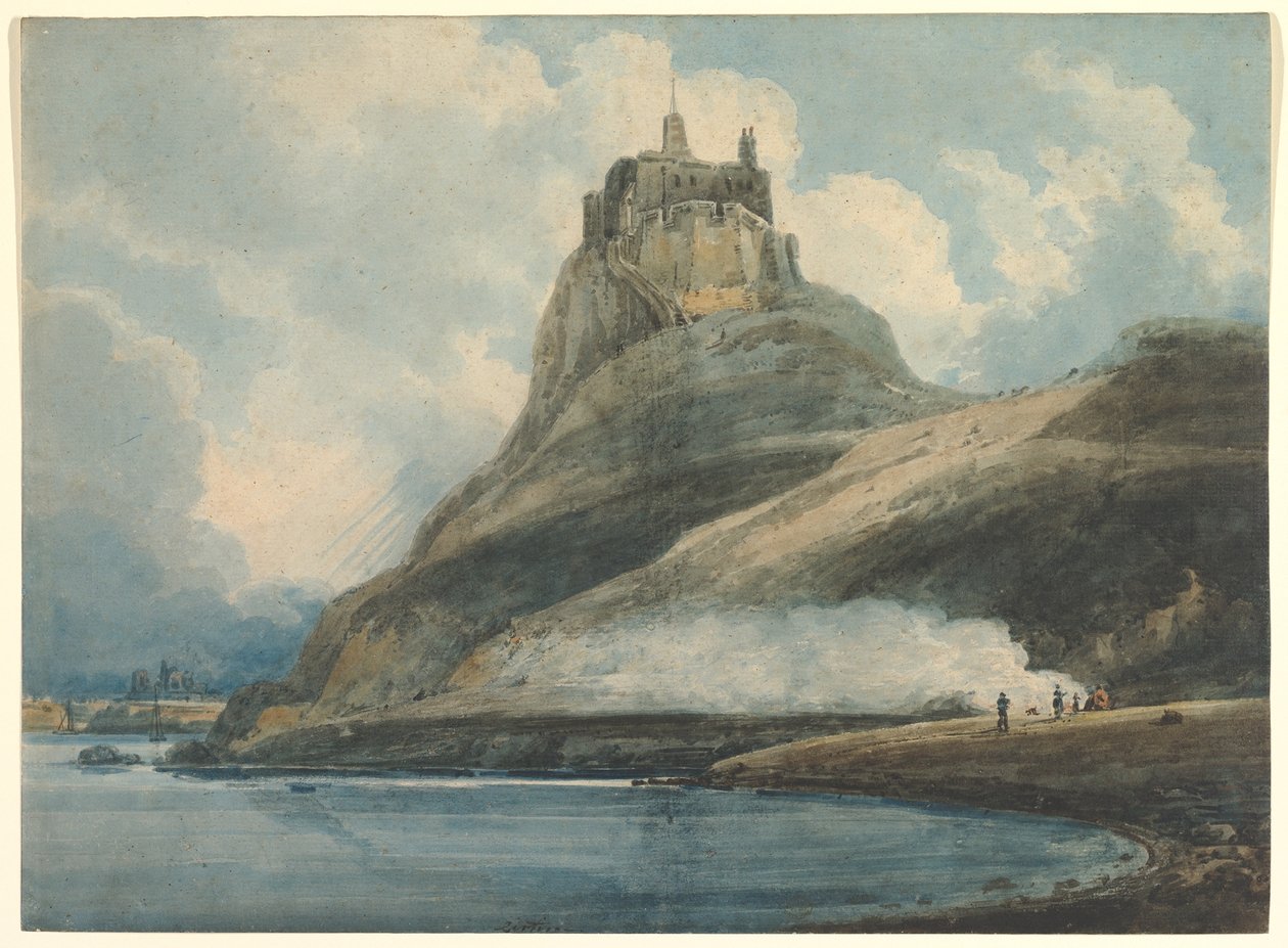 Lindisfarne Castle, Holy Island, Northumberland von Thomas Girtin