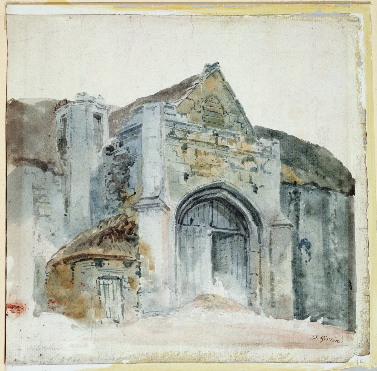 Die Zehntscheune, Abbotsbury von Thomas Girtin
