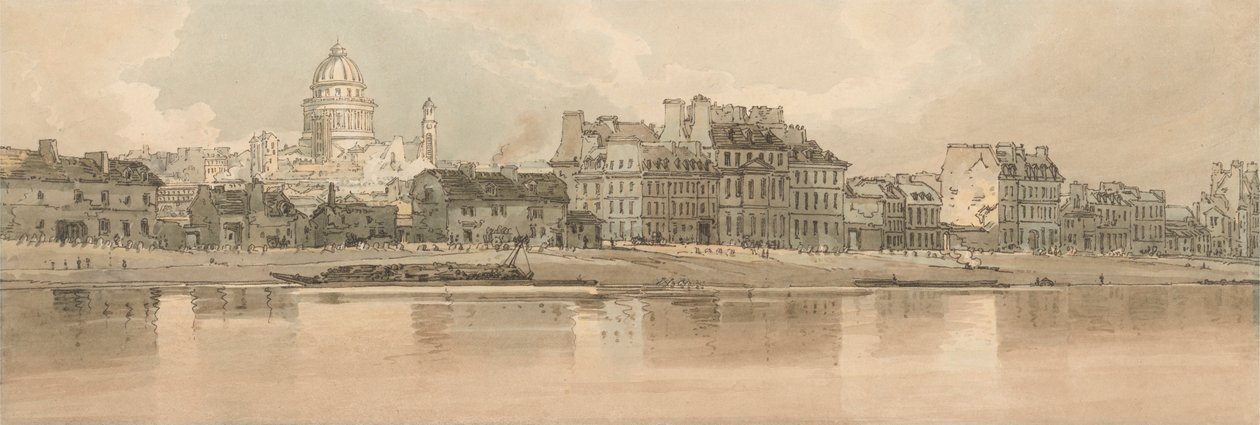 Blick auf das Pantheon vom Arsenal von Thomas Girtin