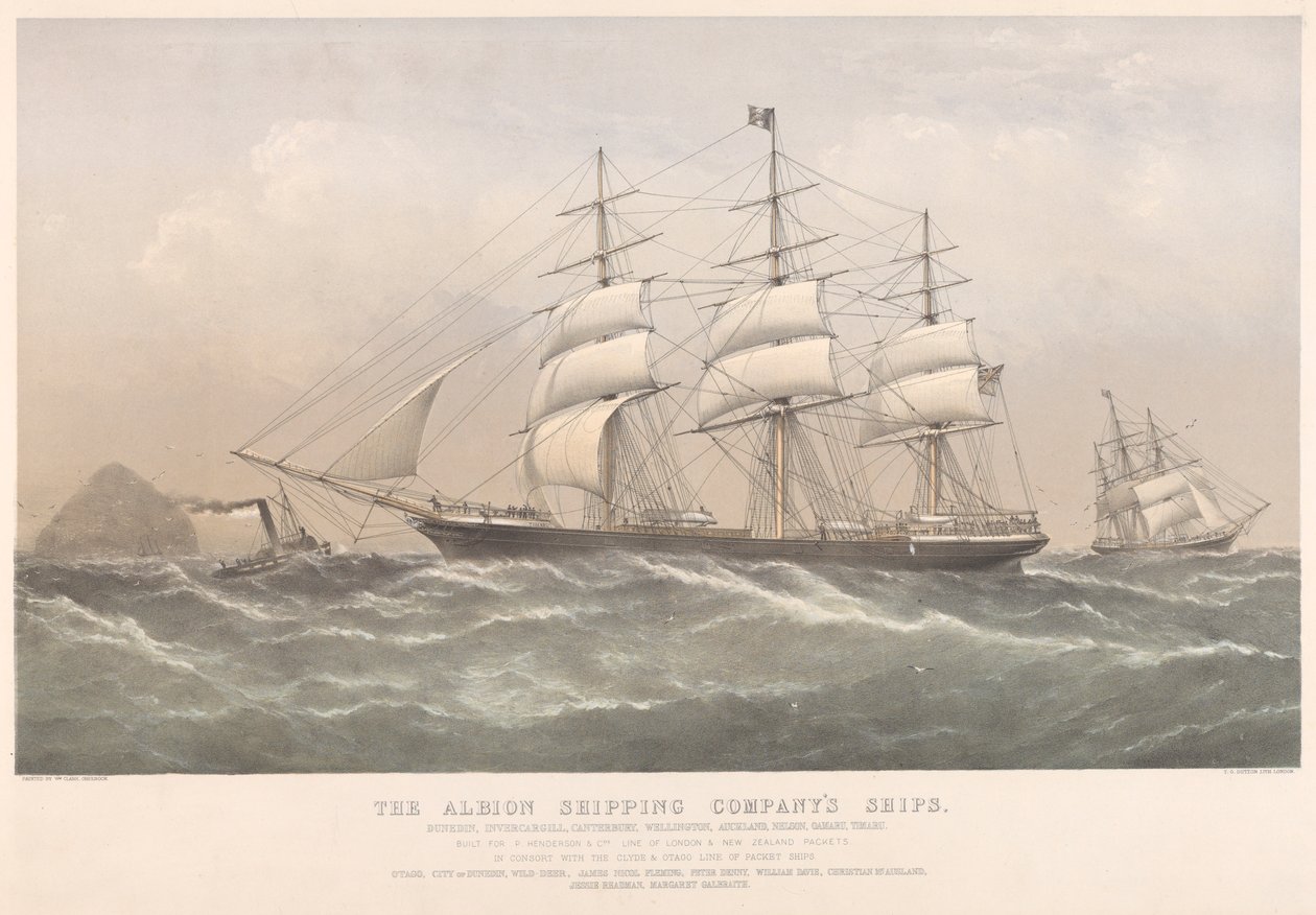 Die Schiffe der Albion Shipping Company von Thomas Goldsworth Dutton
