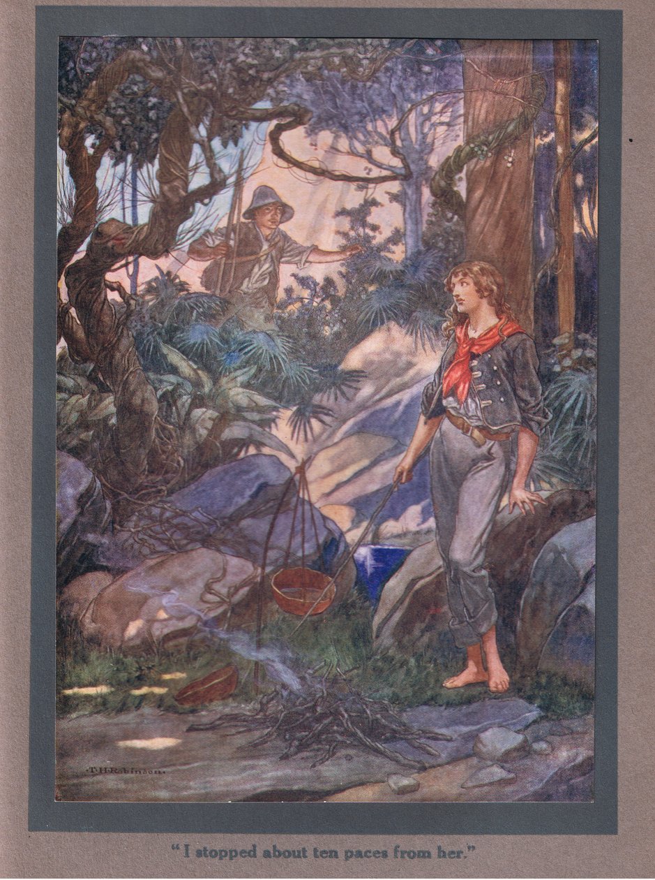 Ich blieb zehn Schritte von ihr entfernt stehen von Thomas Heath Robinson