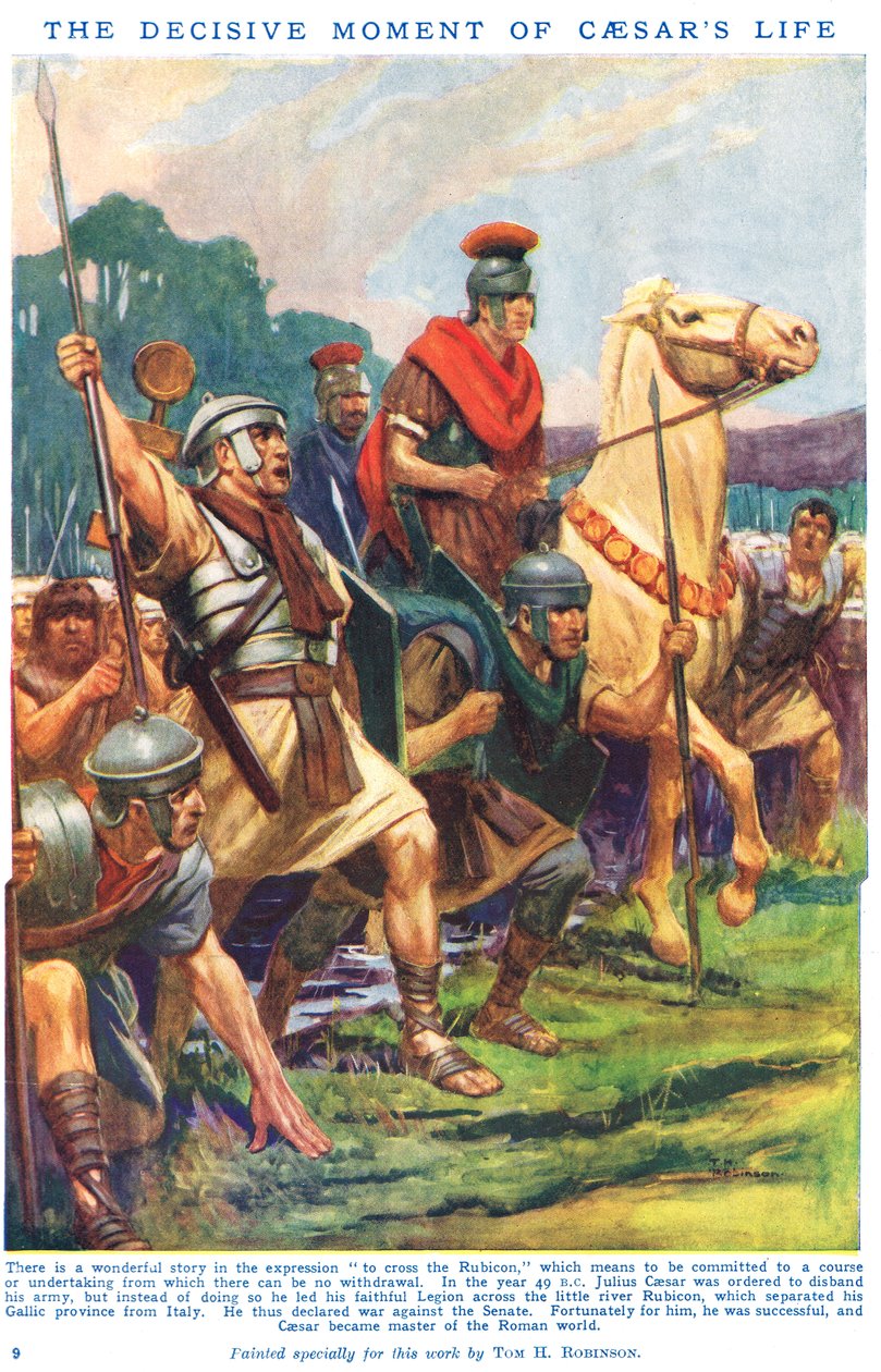 Der entscheidende Moment im Leben Caesars, Illustration aus 