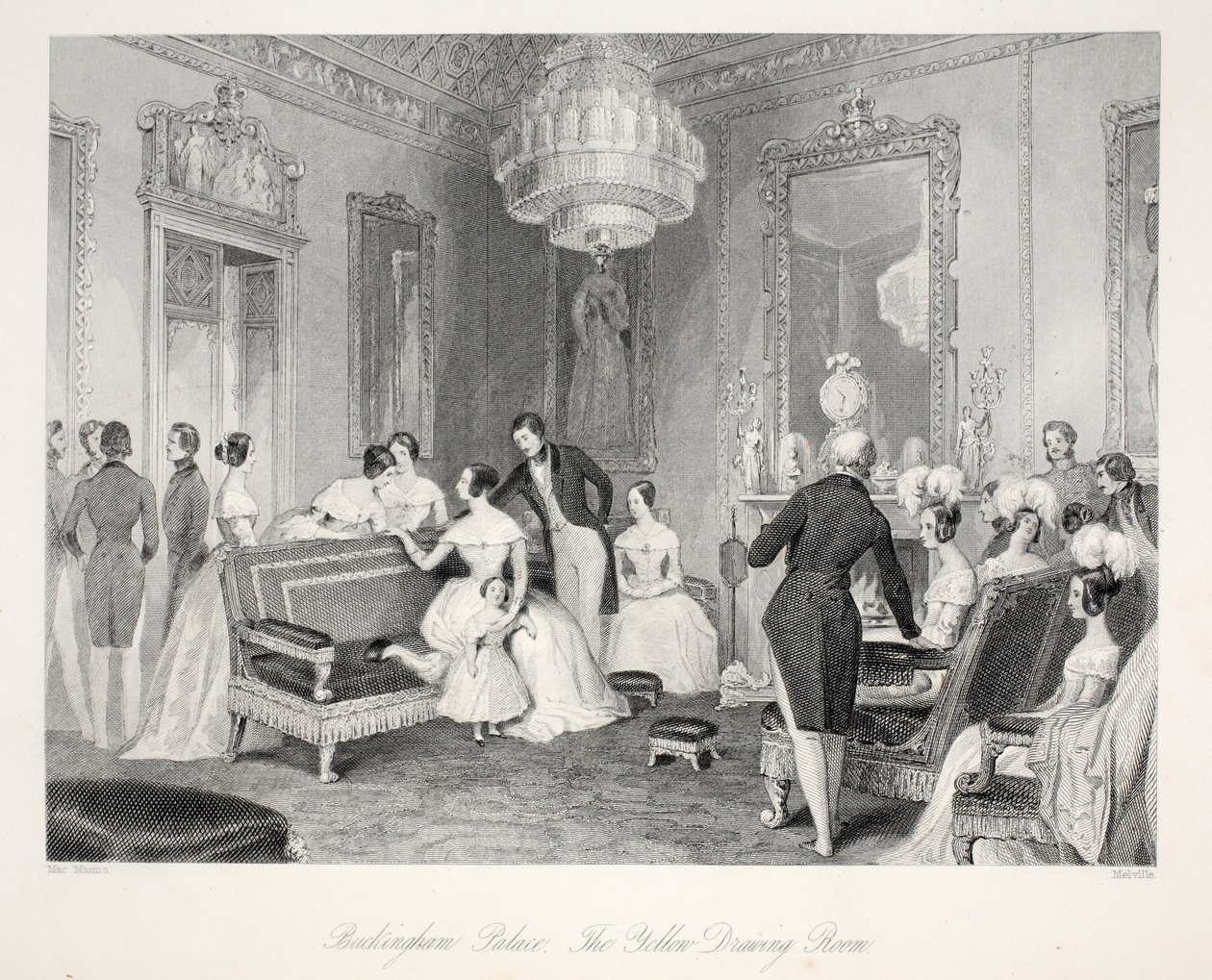 Buckingham Palace, Der Gelbe Salon, aus 