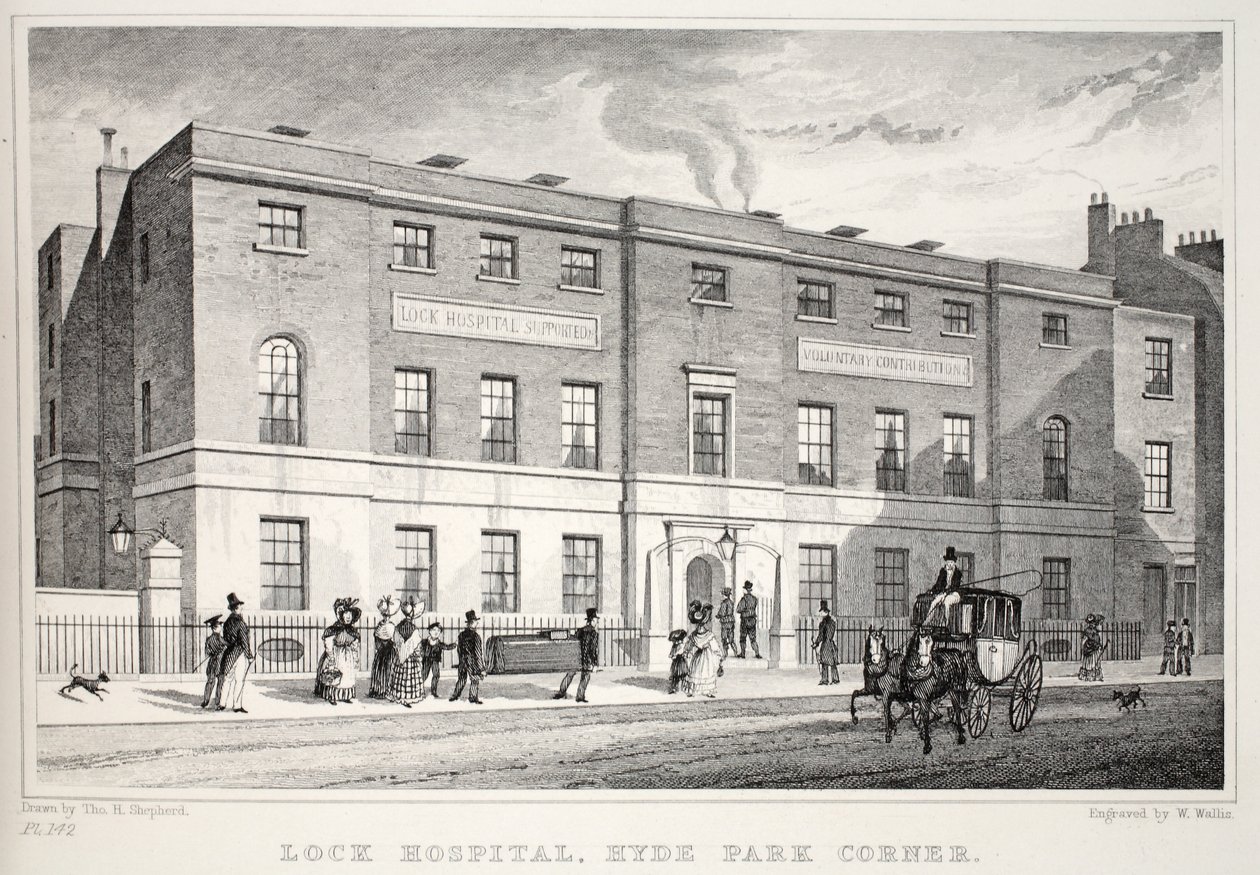 Lock Hospital, Hyde Park Corner, aus 