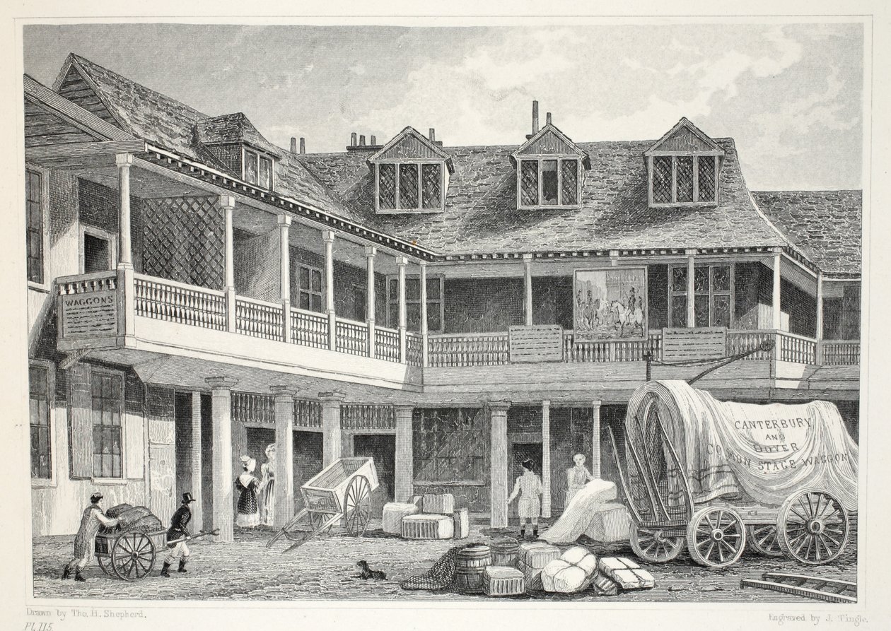 Talbot Inn, Southwark, aus 
