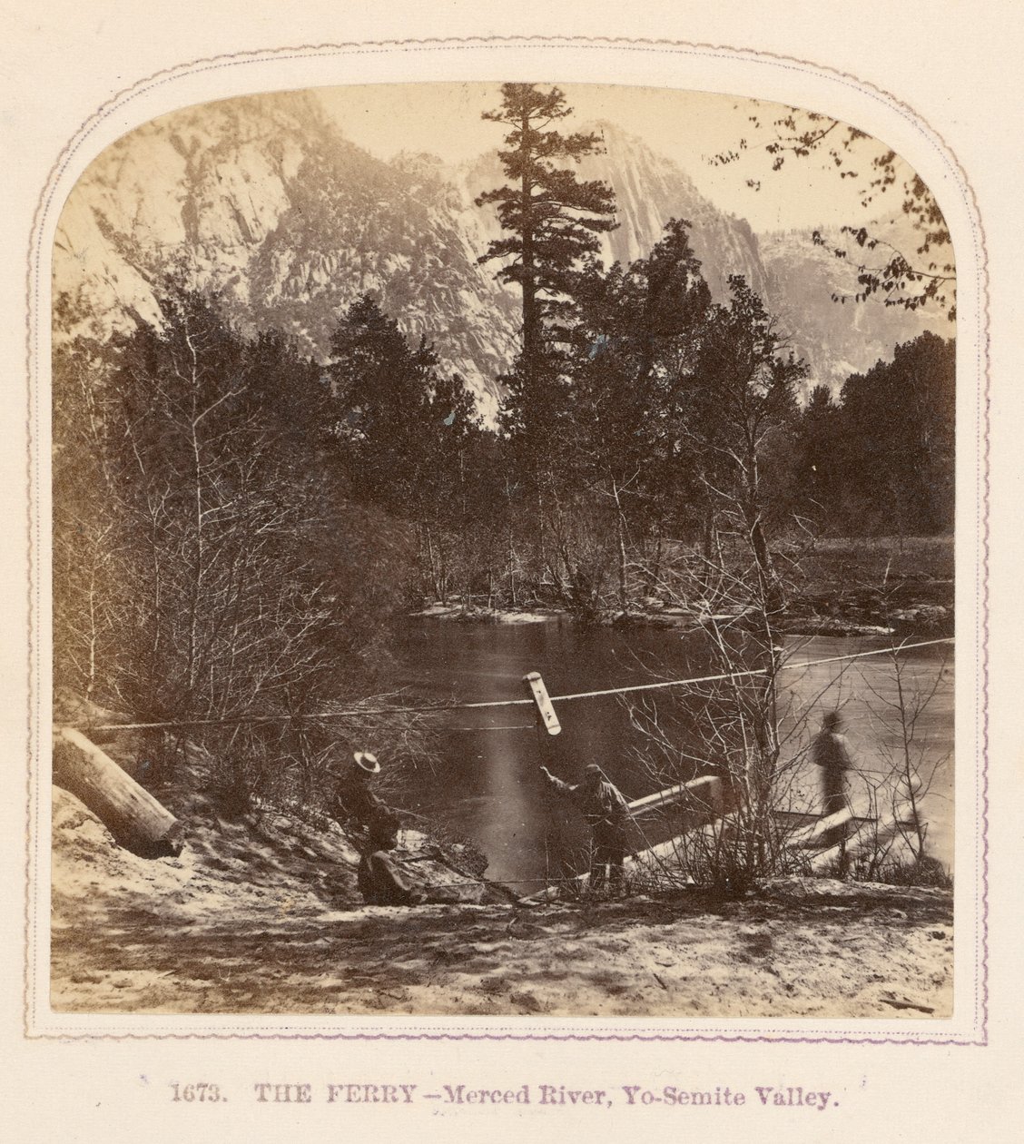 Die Fähre - Merced River, Yosemite-Tal von Thomas Houseworth