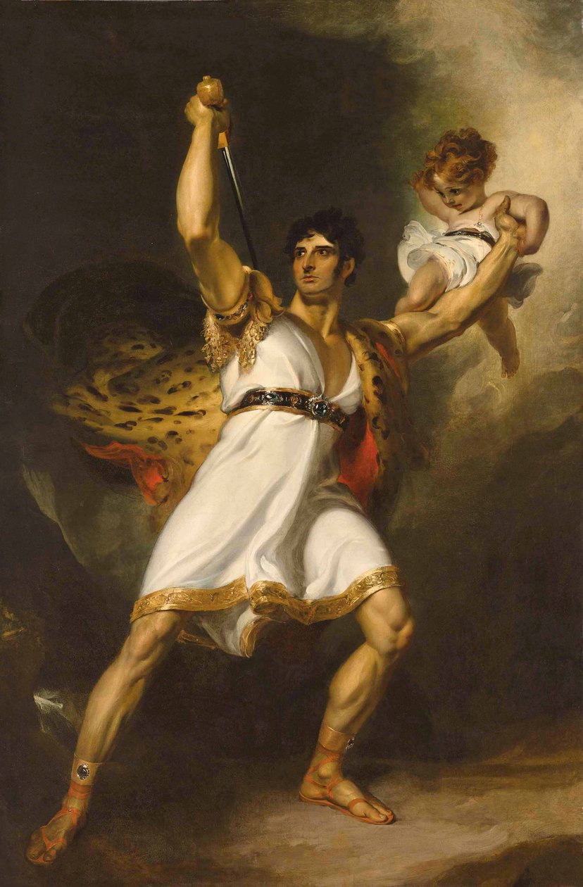 Porträt von John Philip Kemble (1757-1823), ganzfigurig, als Rolla aus Sheridans Pizarro von Thomas Lawrence