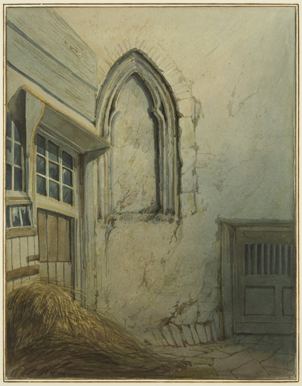 Ein kleiner Hof neben einem Durchgang von der Baldwin Street zur St. Nicholas Street von Thomas Leeson the Elder Rowbotham