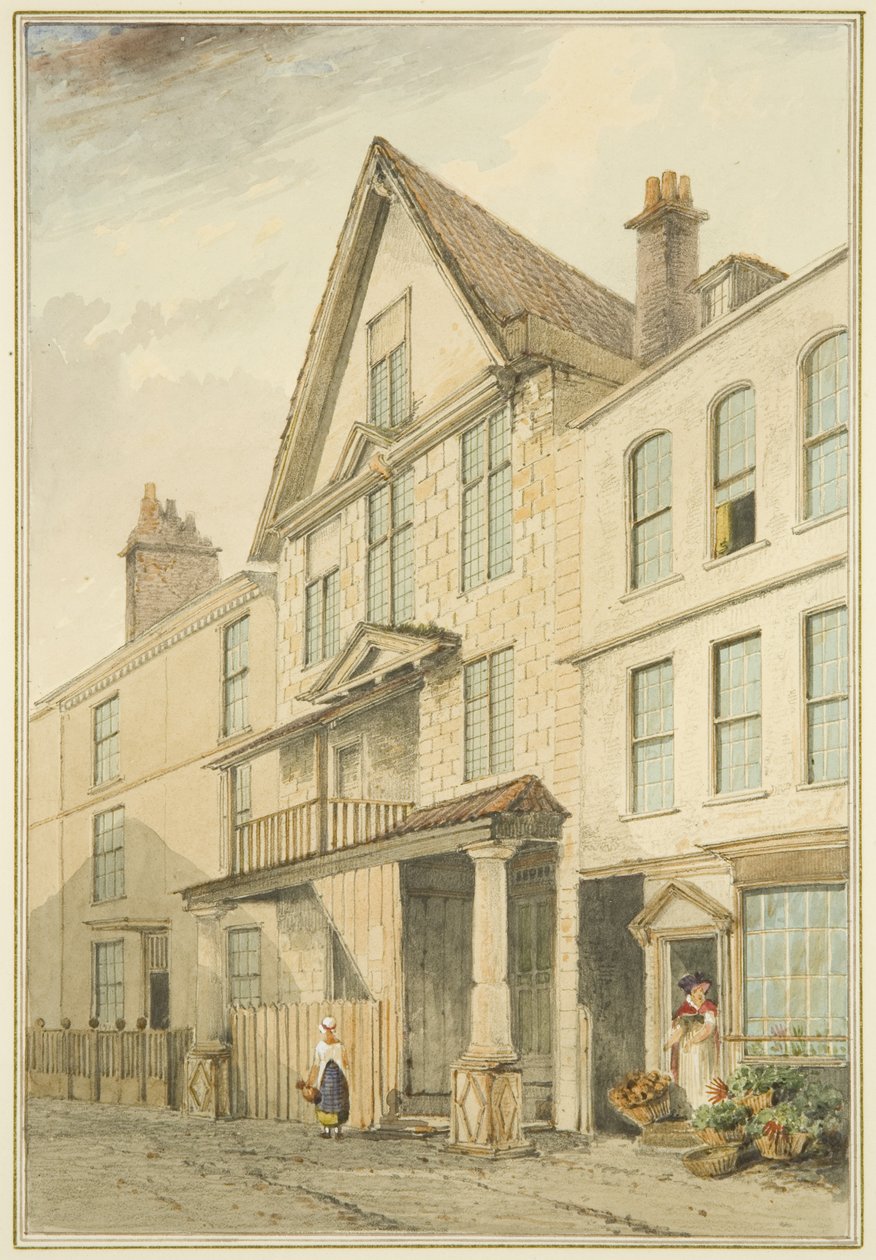 Haus an der Ecke von Broad Plain und Goat Alley von Thomas Leeson the Elder Rowbotham