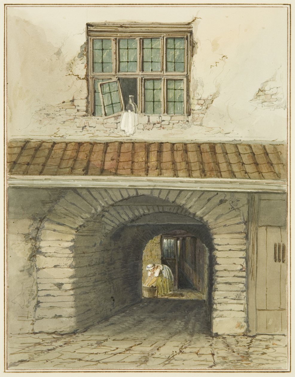 Passagebogen ab Marsh Street hinter dem Haus von Thomas Leeson the Elder Rowbotham