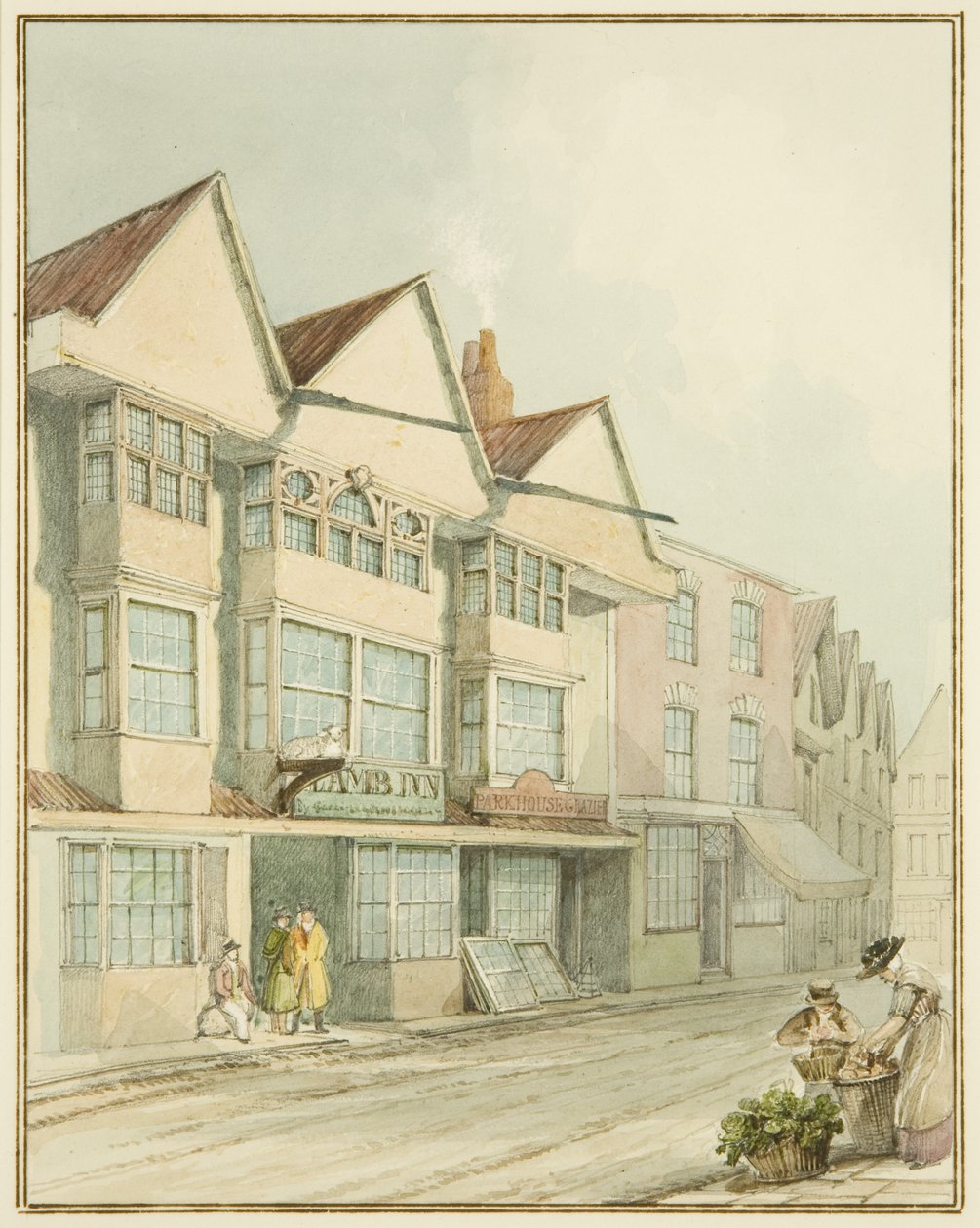The Lamb Inn, West Street von Thomas Leeson the Elder Rowbotham