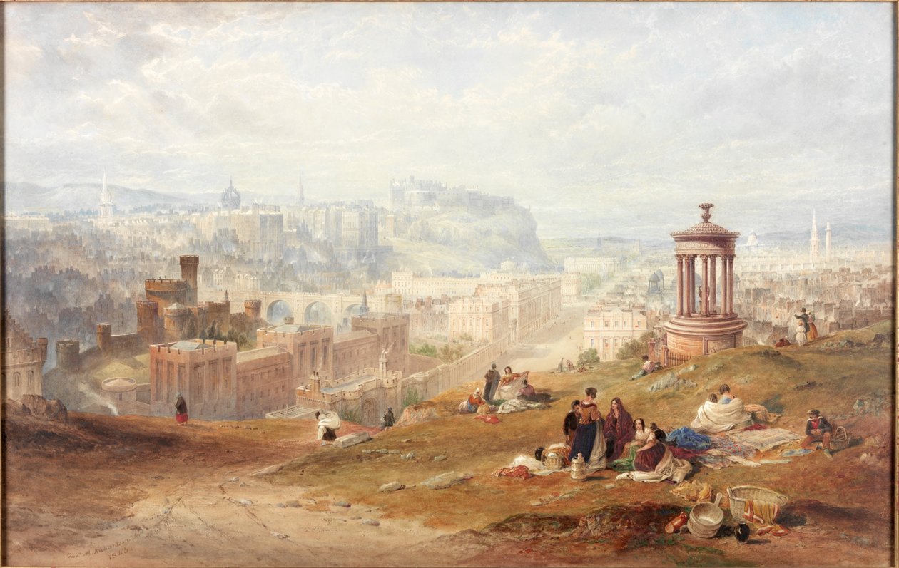 Edinburgh von Calton Hills von Thomas Miles Richardson