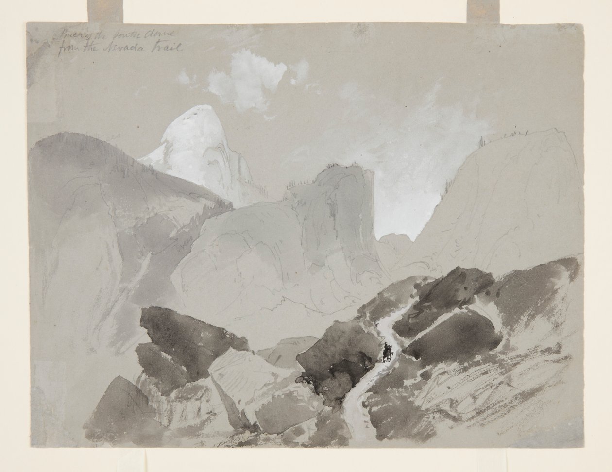 Rückseite der Südkuppel vom Nevada Trail, Yosemite von Thomas Moran