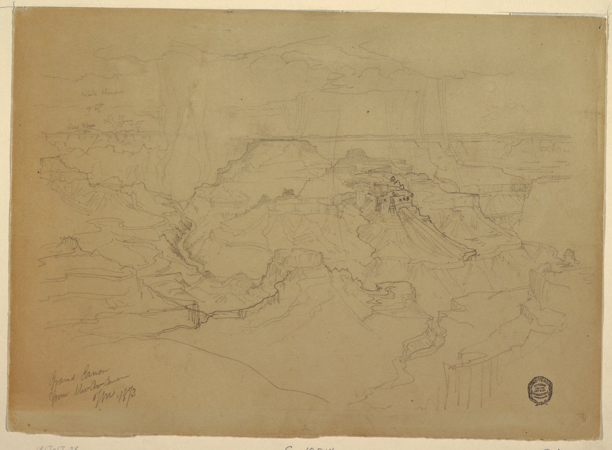 Der Grand Canyon im Regen, 1873 von Thomas Moran