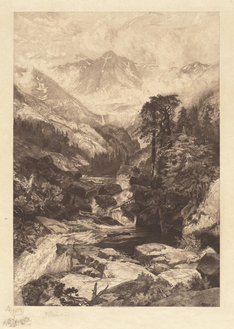 Berg des Heiligen Kreuzes, Colorado von Thomas Moran