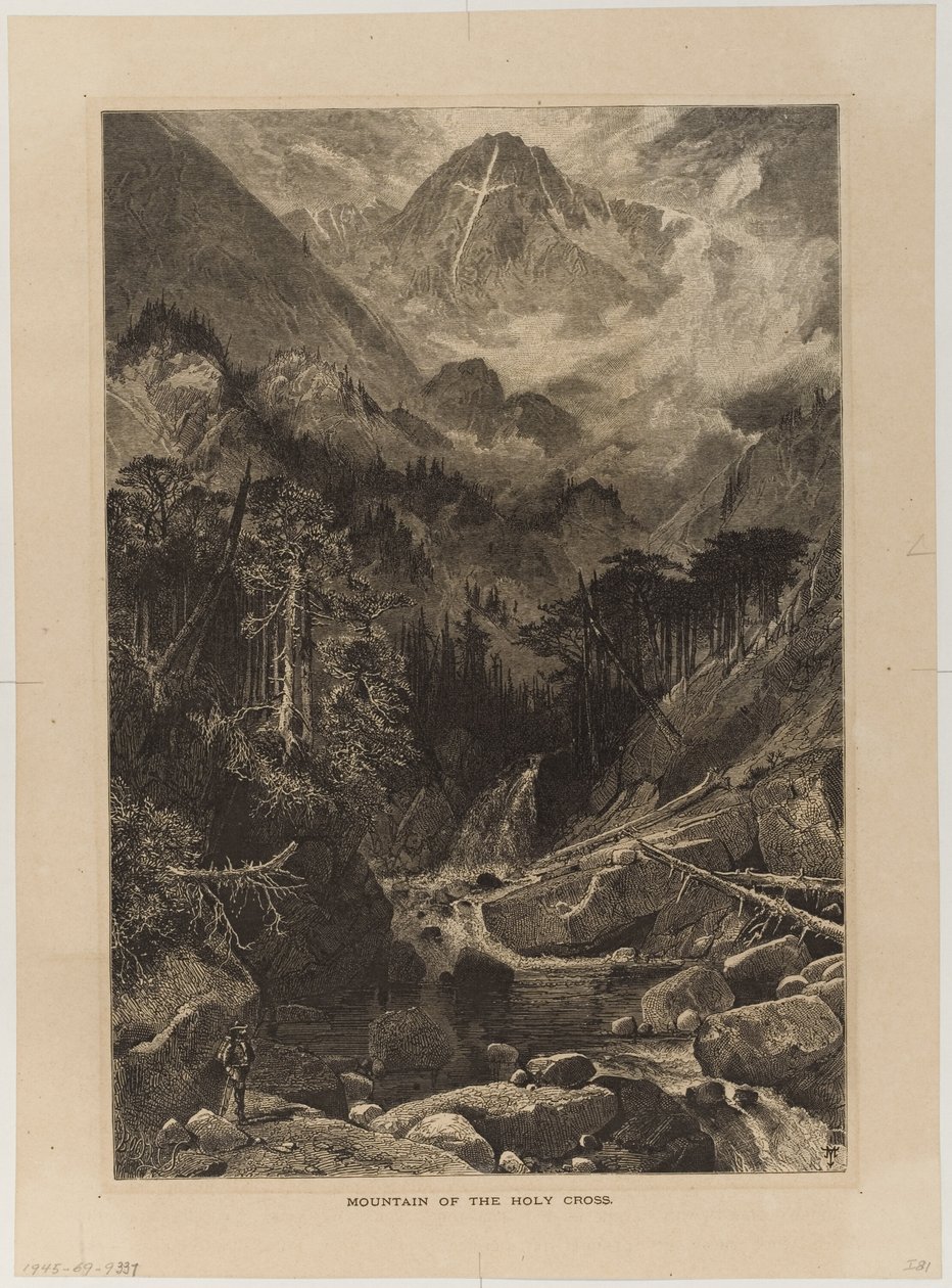 Berg des Heiligen Kreuzes, Colorado von Thomas Moran