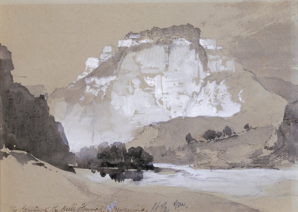 Der Cañon des Belle Fourche, Wyoming von Thomas Moran