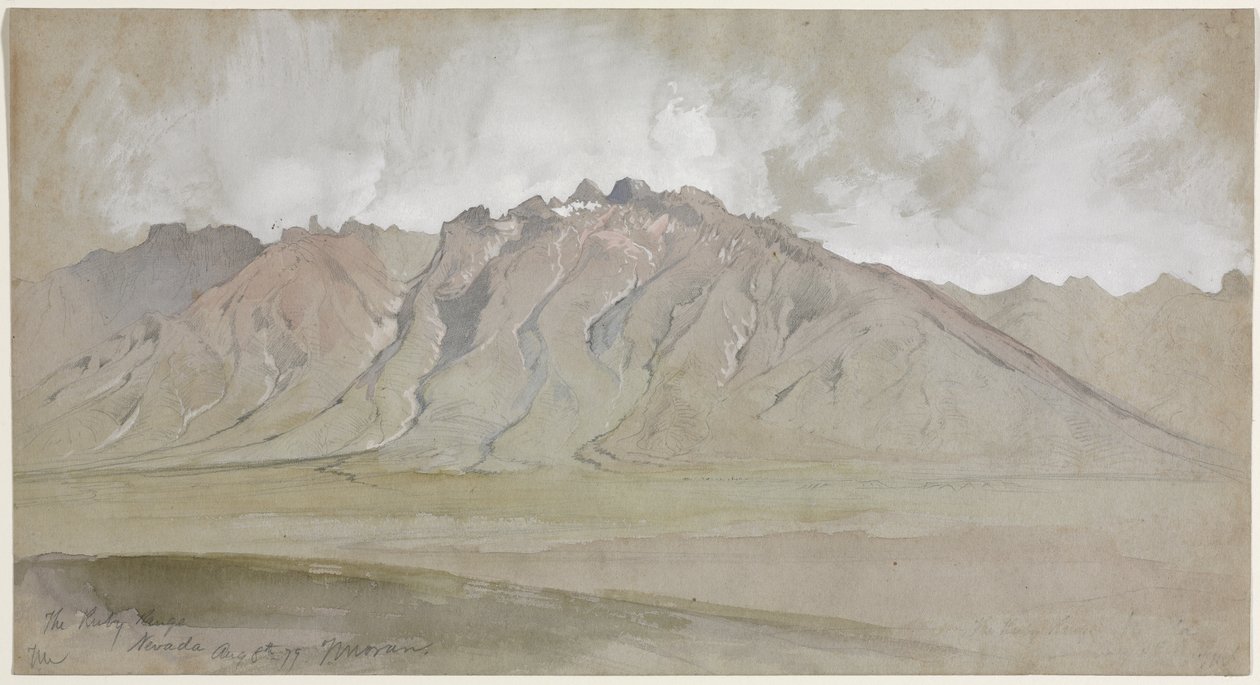 Die Ruby Range, Nevada von Thomas Moran