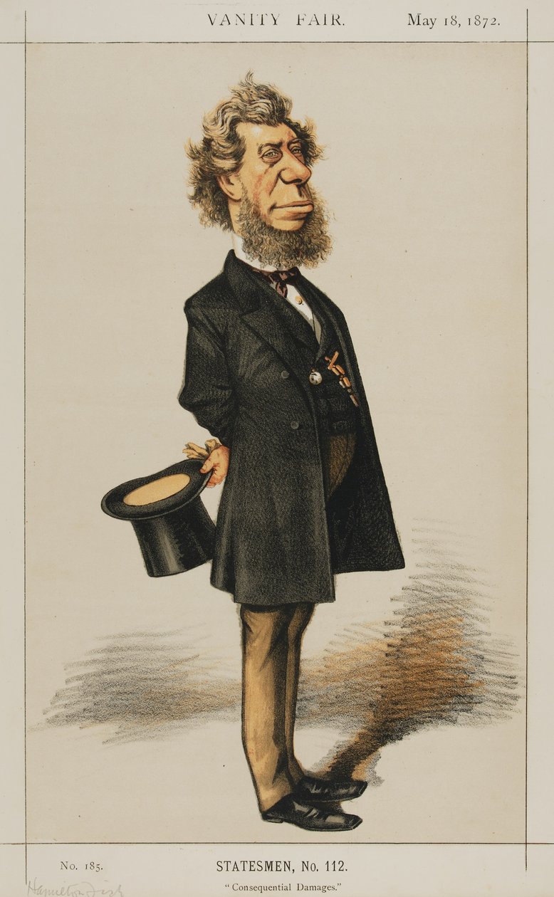 Hamilton Fish, Vanity Fair, 18.05.1872 von Thomas Nast