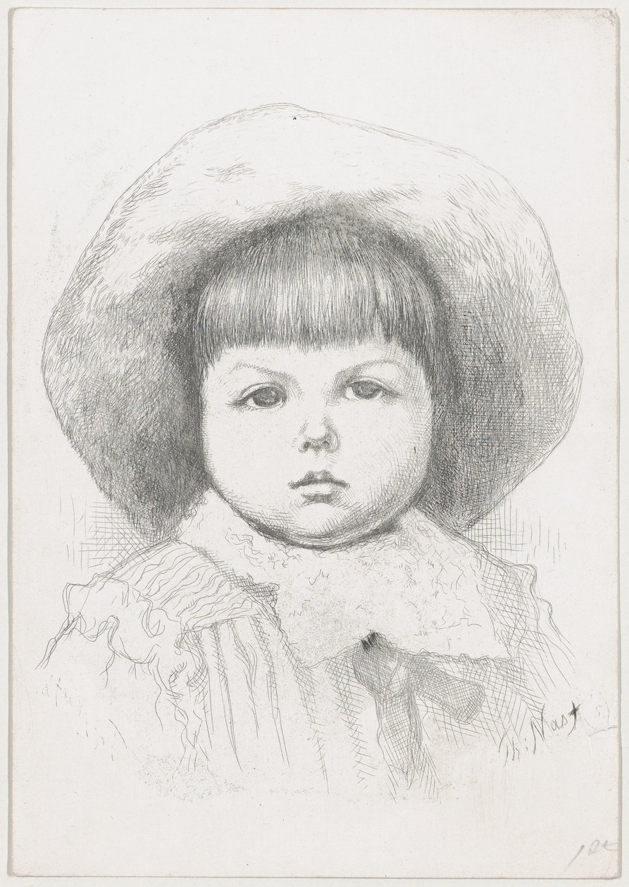 Porträt eines Kindes Cyril Nast, nach 1879 von Thomas Nast